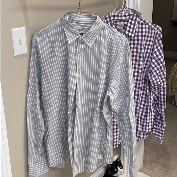 3 j.crew plaid and striped dress shirts - Picture 4 of 8
